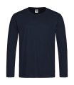 Heren T-shirt Lange Mouw Stedman ST2500 Classic Blue Midnight